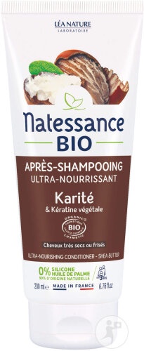 Natessance Bio Balsam De Păr Ultra-Nutritiv Cu Shea Bio Și Cheratină Vegetală Tub 200ml