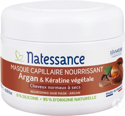 Natessance Mască Capilară Nutriție Anti‑Age Cu Argan Și Kératină Vegetală 200ml