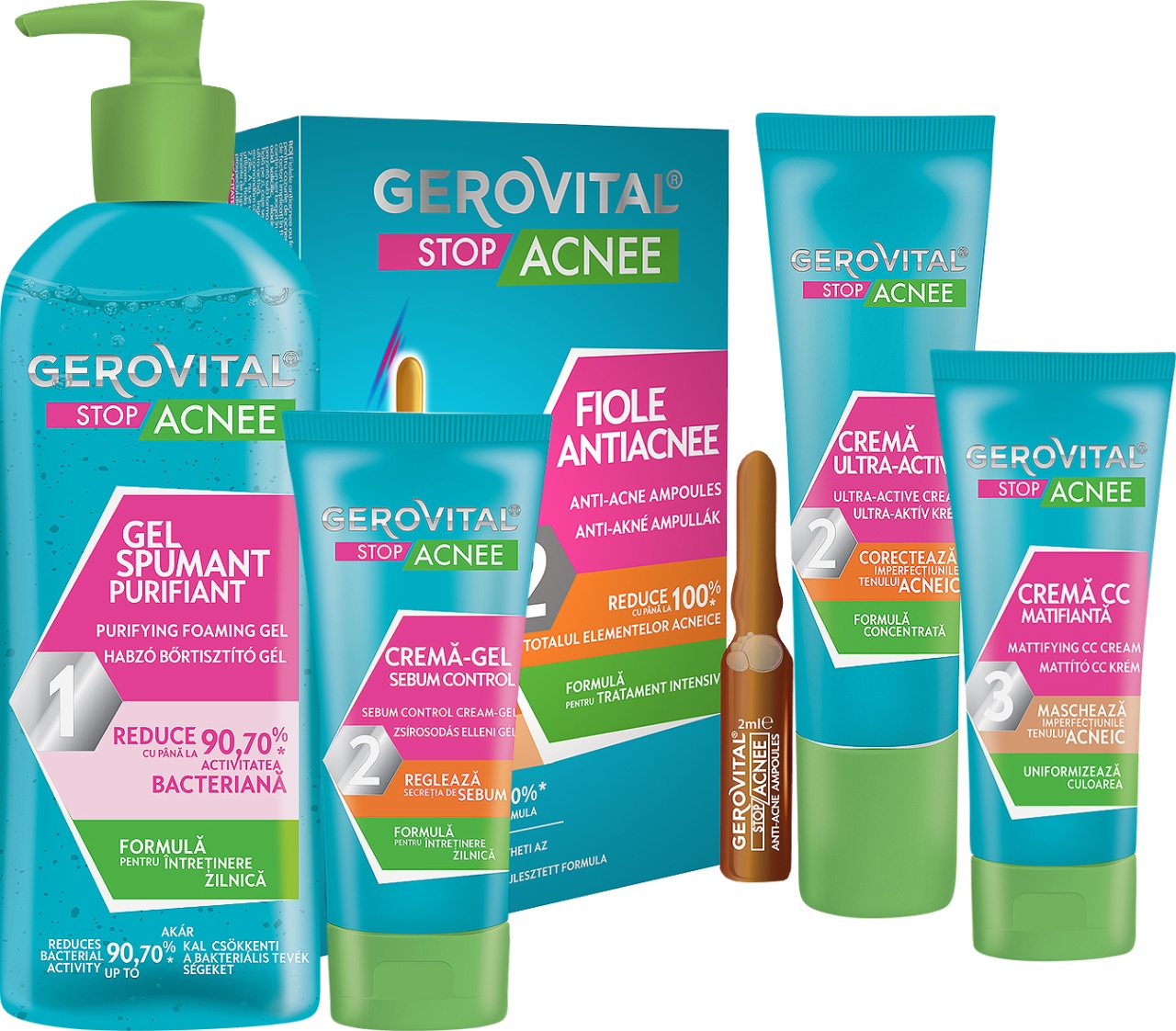 Gerovital Stop Acnee 5 Produse