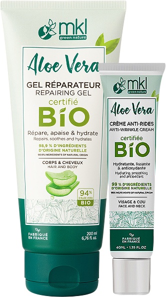 MKL Green Nature Gel Reparator Aloe Vera + Aloe Vera Cremă Anti-Rid Bio