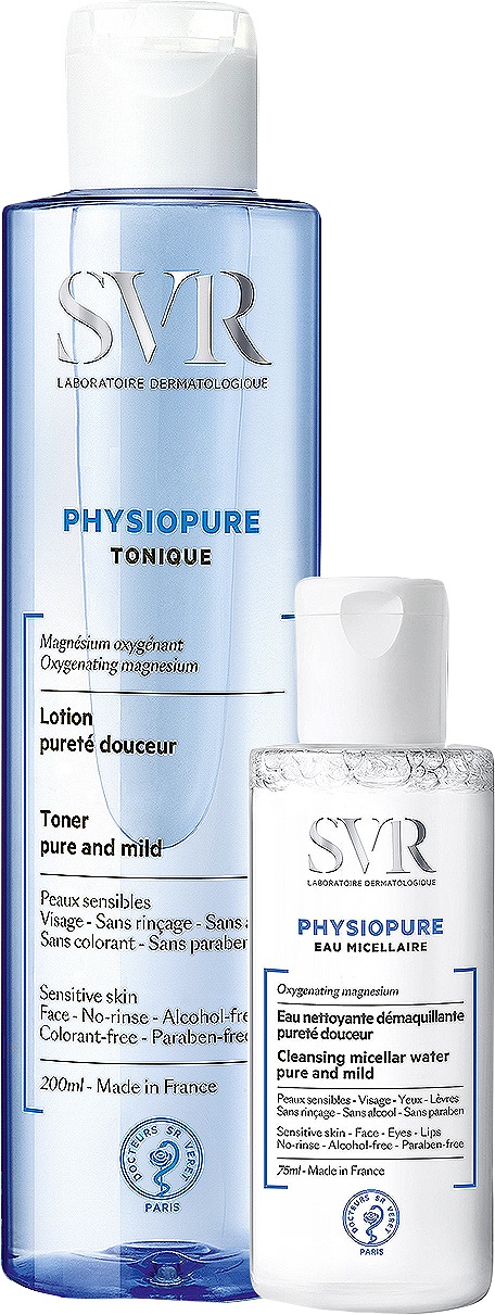 SVR Physiopure Apă Micelară Piele Sensibilă + Physiopure Loțiune Tonică Delicată
