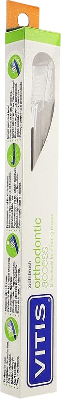 Periuță De Dinți Vitis Orthodontic Access + Pastă De Dinți 1 Bucată + 15ml