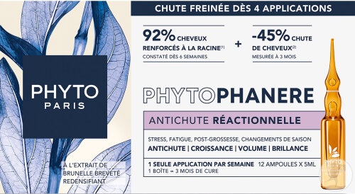Phyto Paris Phytophanere Anti-Cadere Reacționară A Părului 12x5ml