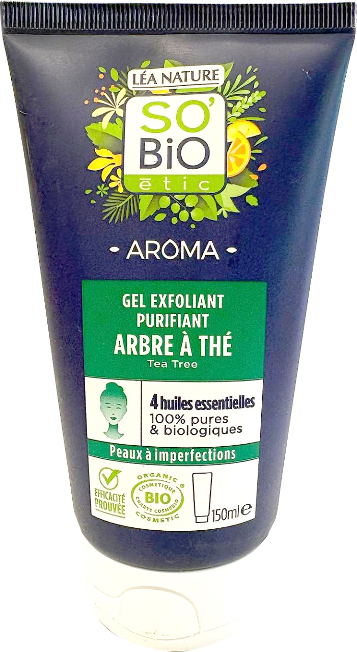 So'Bio Étic Gel Exfoliant Purifiant Cu Arbore De Ceai Flacon 150ml