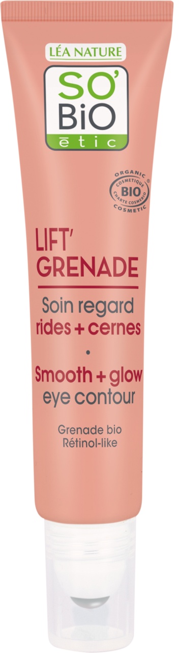 So'Bio Étic Lift'Grenade Cremă Contur Ochi Antirid + Cearcăne Bio Tub 15ml