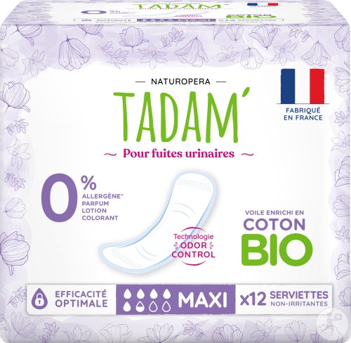 Tadam Absorbante Eco Maxi Pentru Incontinență Ușoară 12 Bucăți