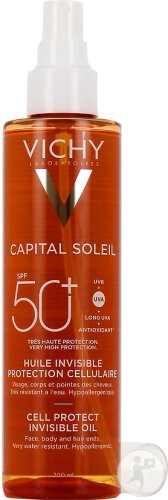 Ulei invizibil Capital Soleil Cell Protect, SPF50+, 200 ml, Vichy - imagine 4