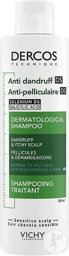 Sampon si balsam 2 in 1 anti-matreata pentru toate tipurile de par Dercos, 200 ml, Vichy - imagine 5