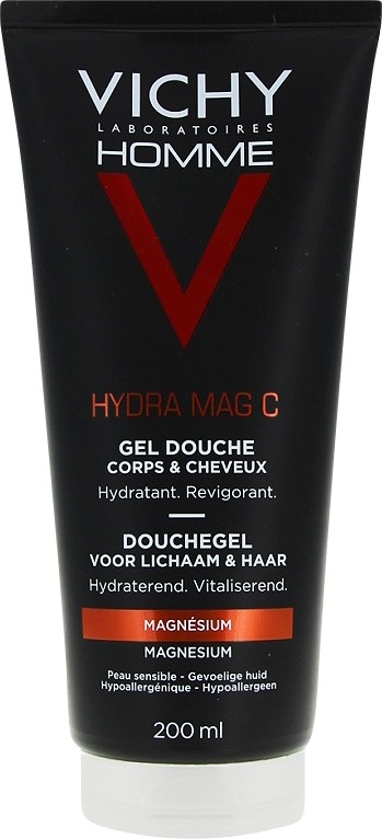 Vichy Homme Hydra Mag C Gel De Duș Hidratant-Revigorant Piele Sensibilă 200ml