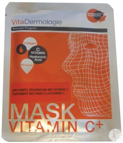 Vitadermologie Mască Tratament Antirid Cu Vitamina C 1 Bucată