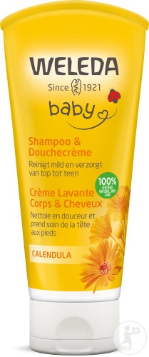 Weleda Bébé Cremă De Curățare Pentru Corp Și Păr Cu Calendula Tub 200ml