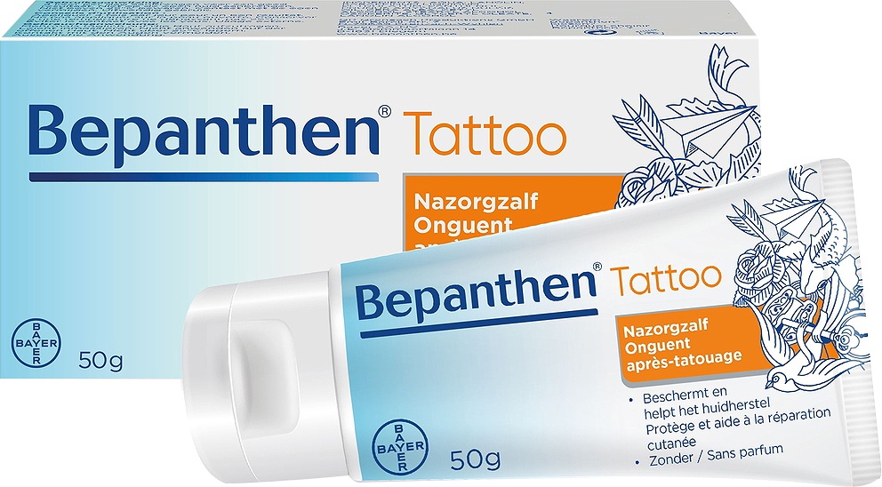 Bepanthen Tattoo Unguent De Îngrijire Intensă După Tatuaj 50g