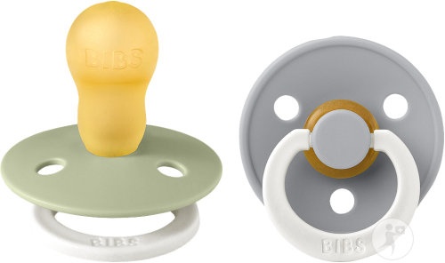 Bibs Colour Sucete Glow In The Dark +18 Luni Mărimea 3 Culori Sage/Cloud 2 Bucăți