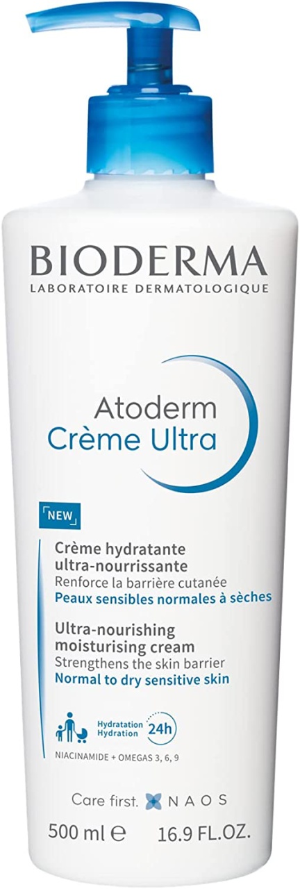 Bioderma Atoderm Ultra-Hidratant Ultra-Nutritiv Cream Pentru Piele Sensibilă Normală Până Uscată 500ml