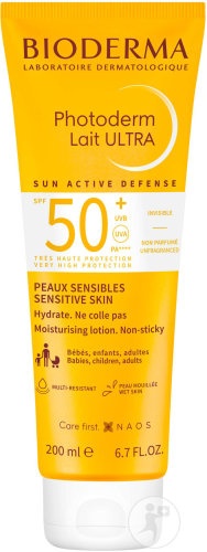 Bioderma Photoderm Lapte Ultra SPF50+ Pentru Față Și Corp Piele Sensibilă 200ml