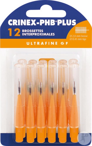 Crinex‑PHB Plus Periuțe Interdentare Ultrafine GF 2mm 12 Bucăți