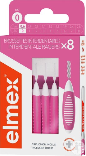 Elmex Periuță Interdentară 06mm 8buc
