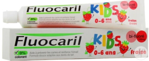 Fluocaril Kids Pastă De Dinți 0-6 Ani Aromă De Căpșuni Tub 75ml