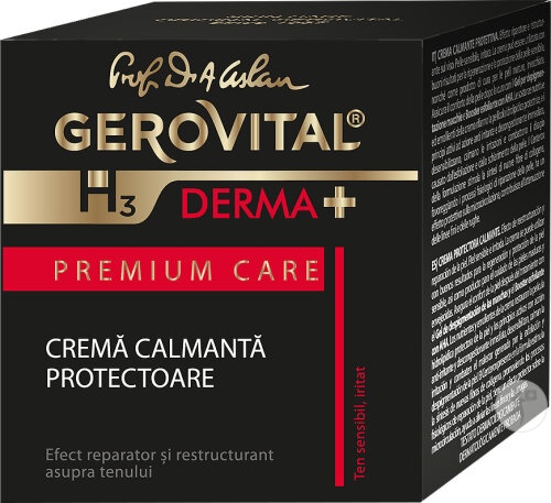 Crema calmanta protectoare H3 Derma+ Premium Care, 50 ml, Gerovital - imagine 4