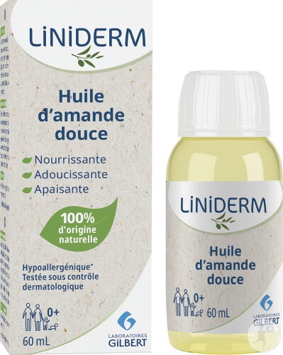 Gilbert Liniderm Ulei De Migdale Dulci Îngrijire Hrănitoare Și Îmblânzitoare 60ml