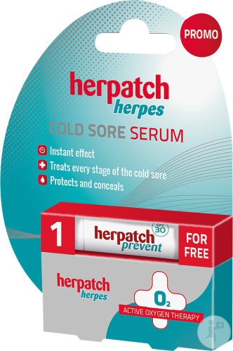 Herpatch Ser pentru Bubițe de Febră, Tub 5 ml + Stick Preventiv 4,8 g Promoțional