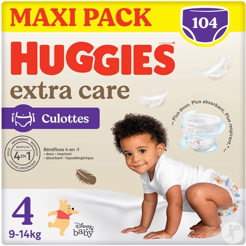 Huggies Extra Care Scutece Chiloțel Mărimea 4 Copii 4x26 Bucăți