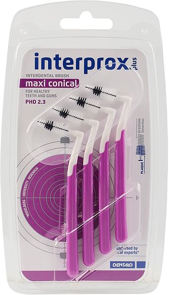 Interprox Periuțe Interdentare Plus Maxi Conical PHD 2,3 Violet 4 Bucăți