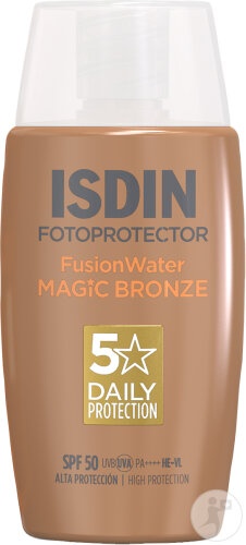 Isdin Fotoprotector Fusion Water Color Crema De Soare Tinted Bronze Spf50 Sticla 50ml