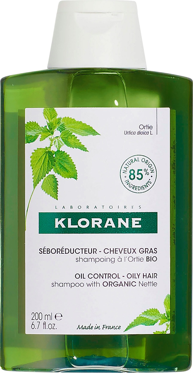 Klorane Nettle Organic Șampon Purificant Și Reechilibrant Sebo-Reducător Păr Gras 200ml