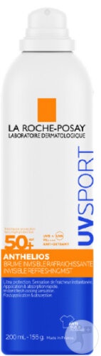 Spray invizibil reimprospatant SPF 50+ Anthelios UVSport, 200 ml, La Roche-Posay - imagine 4