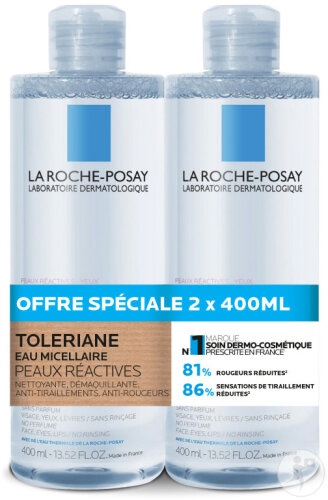 La Roche-Posay Toleriane Apa Micelară Pentru Piele Reactivă 2x400ml