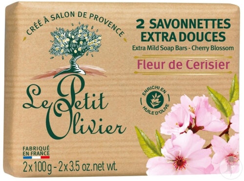 Le Petit Olivier Săpun Extra Delicat Floare Cireș 2x100g