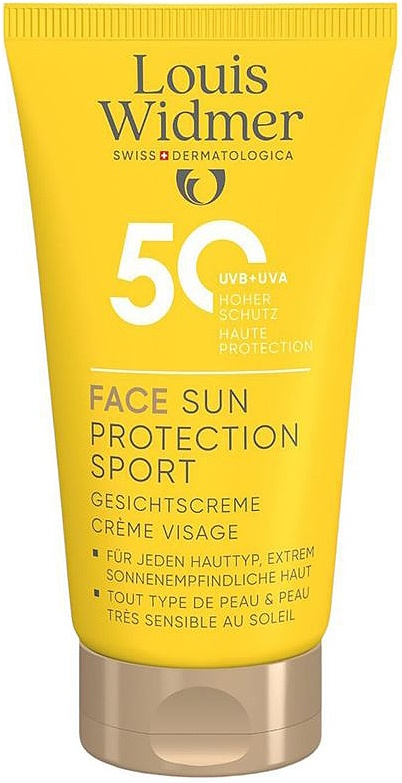 Louis Widmer Face Sun Protection Sport SPF50 Protecție Solară Pentru Față Tub 50ml