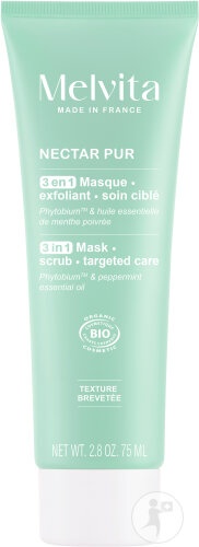Melvita Nectar Pur Scrub 3 În 1 Și Îngrijire Țintită 75ml