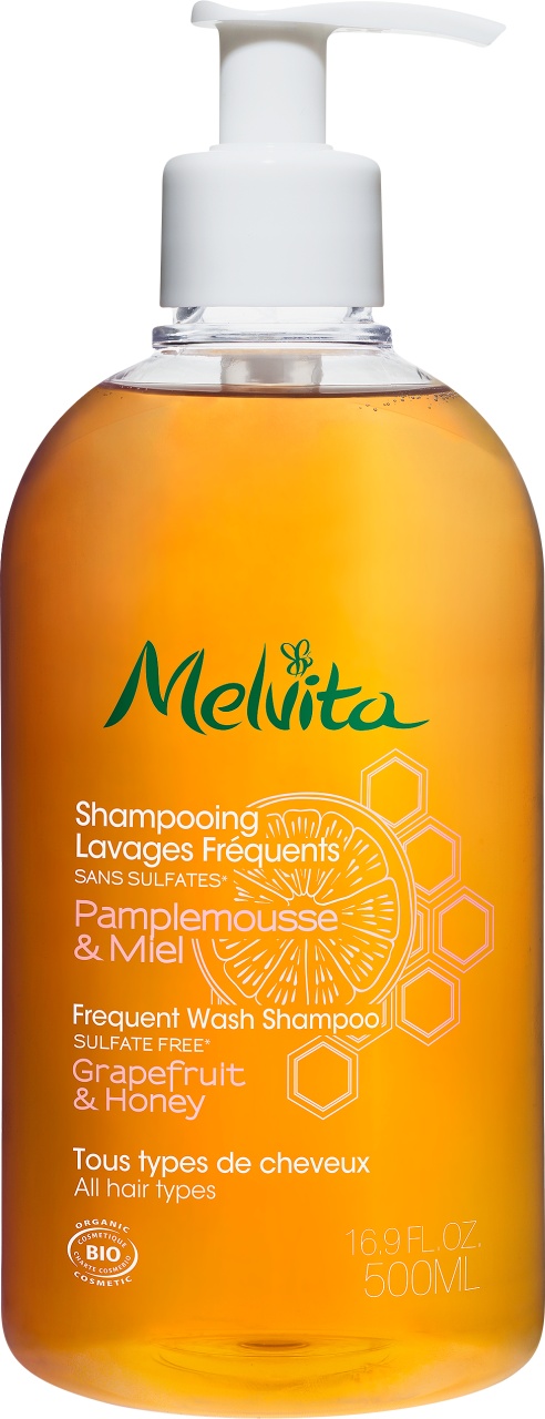 Melvita Șampon De Par Utilizare Zilnică Grapefruit Și Miere Bio 500ml
