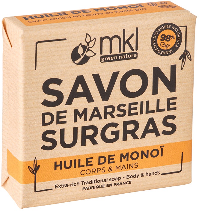 MKL Green Nature Săpun Solid Marseille Ultra HIdradant Cu Ulei De Monoï Bio 100g
