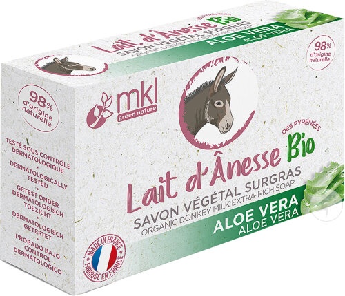 MKL Green Nature Săpun Vegetal Surgras Cu Lapte De Măgăriță Din Gers Și Aloe Vera Bio 100g