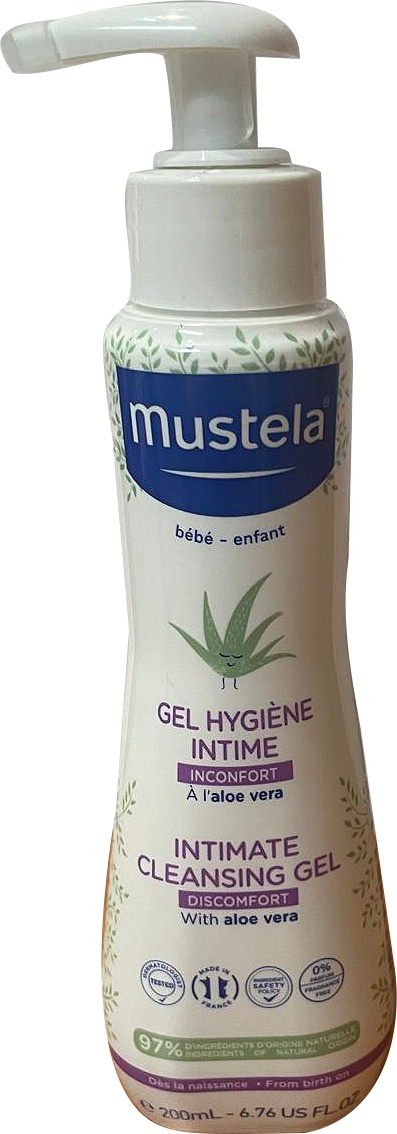 Mustela Bébé-Enfant Gel Igienă Intimă Pentru Disconfort Bebeluși‑Copii Flacon Cu Pompă 200ml