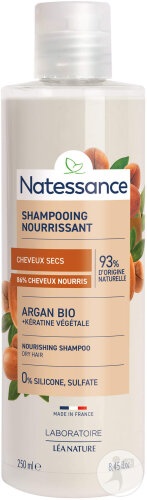 Natessance Șampon Nutriție Intensă Cu Argan Și Kératină Vegetală Flacon 250ml