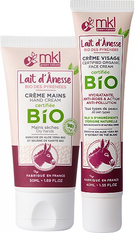 MKL Green Nature Lapte Bio De Magarita Din Pirinei Cremă Față + Cremă De Mâini