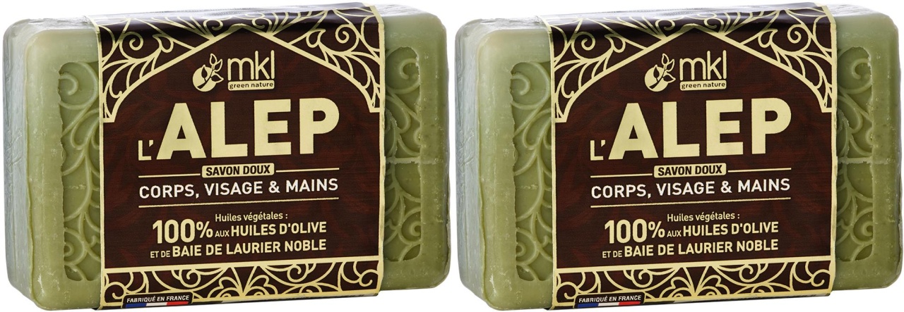MKL Green Nature Săpun Solid De Alep Doux Corp/Față/Mâini 2x120g