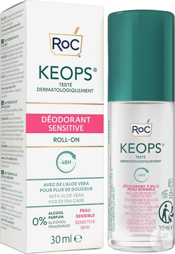 Roc Keops Deodorant Sensitive Roll‑On Piele Fragilă 30ml