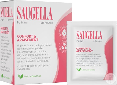 Saugella Poligyn Servetele De Curățare Intimă 10 Bucăți