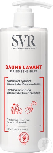 SVR Balsam Hidratant Fără Săpun Pentru Spălarea Mâinilor Sensibile 400ml