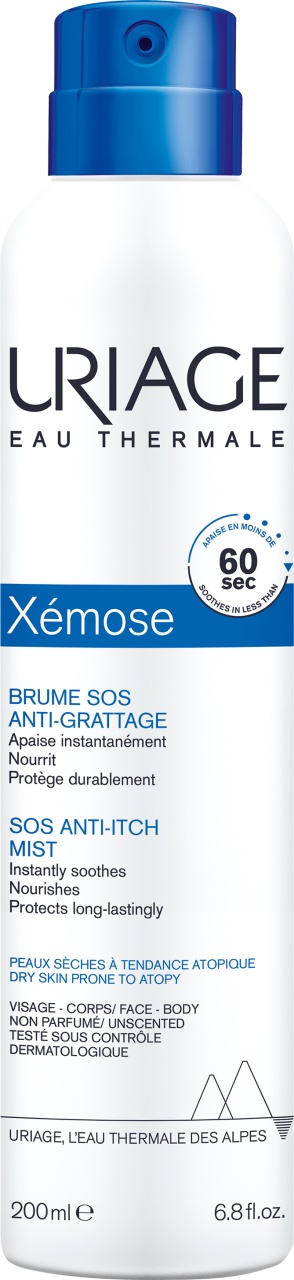 Uriage Xémose Spray SOS Anti-Mâncărime Față Și Corp Piele Uscată Cu Tendință Atopică 200ml