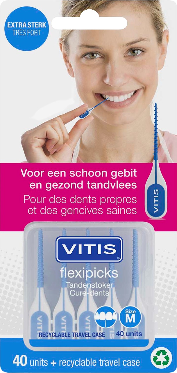 Vitis Flexipick Toothpicks Scobitori 40 Bucăți