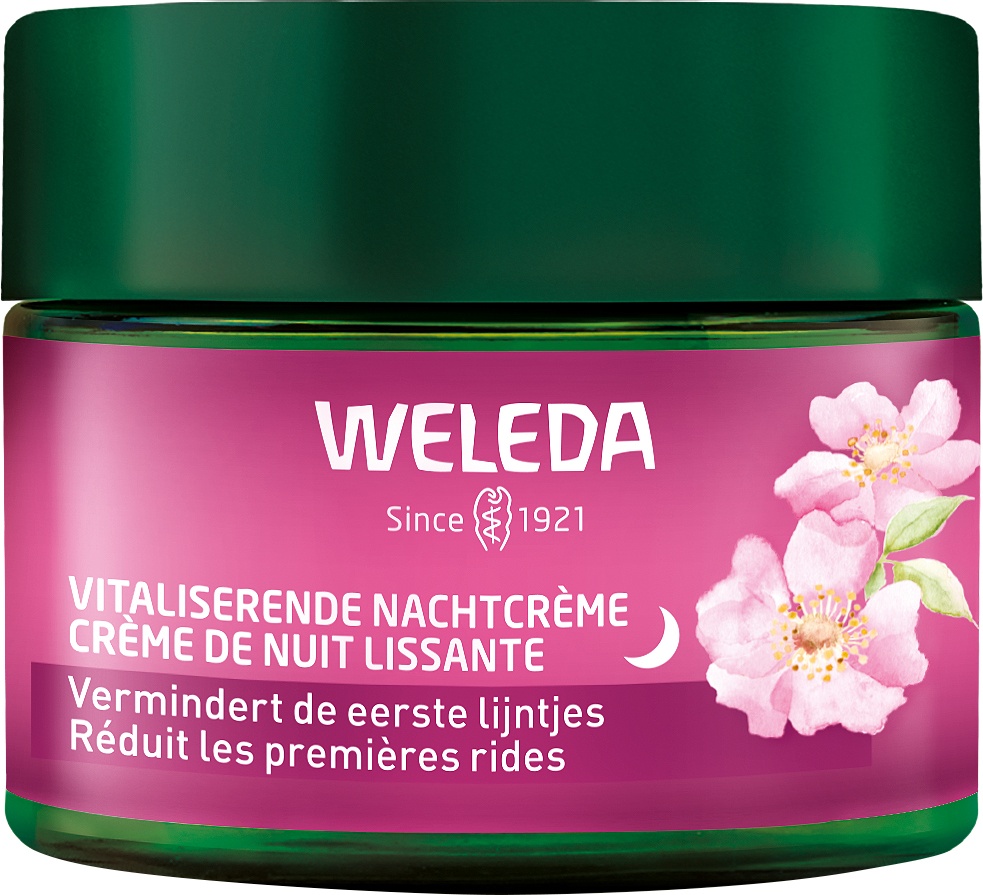 Weleda Cremă De Noapte Calmantă Trandafir Sălbatic Și Ceai Alb 40ml
