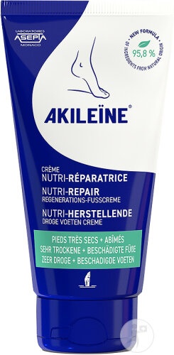 Akileïne Cremă Nutri-Reparatoare Picioare Foarte Uscate Deteriorate Tub 75ml
