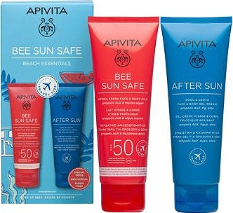 Apivita Set Îngrijire Solară Bee Sun Safe Beach Essentials Pentru Plajă 2 Produse