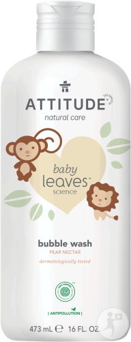 Attitude Baby Leaves Spumant De Baie Natural Cu Nectar De Pară Flacon 473ml